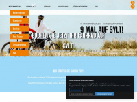 sylter-fahrradverleih.de Webseite Vorschau
