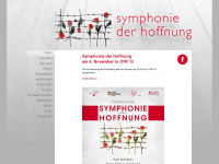 symphoniederhoffnung.at Webseite Vorschau