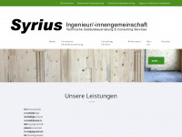 syrius-planung.de Webseite Vorschau