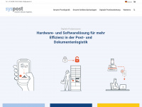 syspost.ch Webseite Vorschau