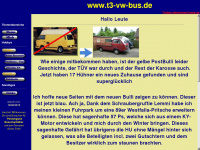 t3-vw-bus.de Webseite Vorschau