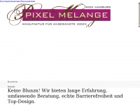 pixel-melange.com Webseite Vorschau