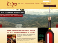 vinicus.de Webseite Vorschau