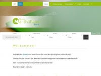marthahaus.ch Webseite Vorschau