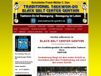 taekwondo-genthin.de Webseite Vorschau