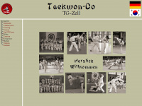 taekwondo-zell.de Webseite Vorschau