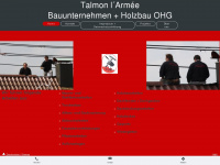 talmon-bau-holz.de Webseite Vorschau