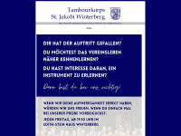 tambourkorps-winterberg.de Webseite Vorschau