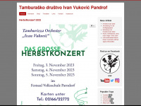 tamburizza.at Webseite Vorschau