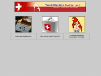 tamilelection.ch Webseite Vorschau