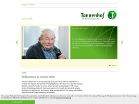 tannenhof-online.de Webseite Vorschau