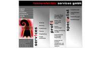 tannerelectric.ch Webseite Vorschau