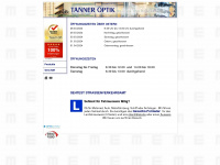 tanneroptik.ch Webseite Vorschau