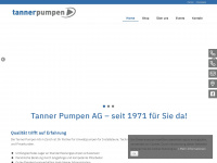 tannerpumpen.ch Webseite Vorschau