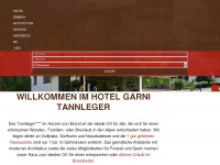tannleger.at Webseite Vorschau