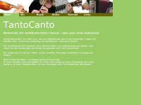 tantocanto.ch Webseite Vorschau