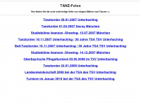 tanz-fotos.de Webseite Vorschau