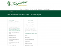 tanzboutique.at Webseite Vorschau
