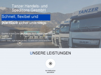 tanzer-spedition.at Webseite Vorschau