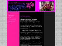 tanzkapelle-nightlife.de Webseite Vorschau