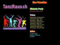 tanzraus.ch Webseite Vorschau