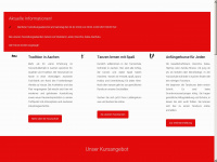 tanzschule-aachen.de Webseite Vorschau