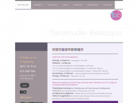 tanzstudio-belacqua.de Webseite Vorschau