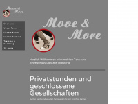 tanzstudio-moveandmore.de Webseite Vorschau