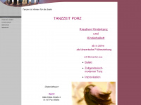tanzzeit-porz.de Webseite Vorschau