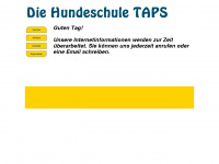 taps-hundeschule-berlin.de Webseite Vorschau