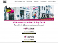 rockpopfabrik.de Webseite Vorschau