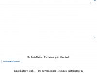 luetzow-heizung.de Webseite Vorschau
