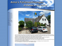 anna-ferienwohnung.de Webseite Vorschau