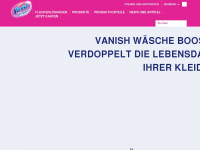 vanish.de Webseite Vorschau