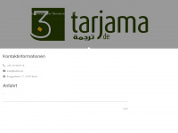 tarjama.de Webseite Vorschau