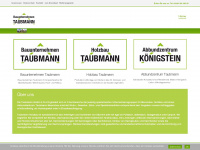 taubmann-bau.de Webseite Vorschau