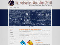 tauchakademie-sued.de Webseite Vorschau