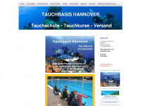 tauchbasis-hannover.de Webseite Vorschau