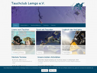 tauchclub-lemgo.de Webseite Vorschau