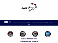 tauchershop.ch Webseite Vorschau