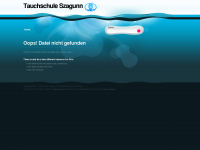 tauchschule-szagunn.de Webseite Vorschau