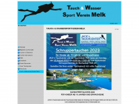 tauchwassersport-melk.at Webseite Vorschau