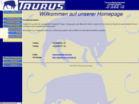 taurus-vertrieb.de Webseite Vorschau