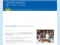 taverne-diogenes.de Webseite Vorschau