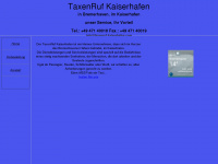 taxenruf-kaiserhafen.de Webseite Vorschau