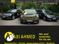 taxi-ahmed.de Webseite Vorschau