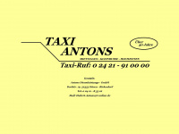 taxi-antons.de Webseite Vorschau