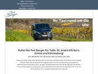 taxi-berger.at Webseite Vorschau