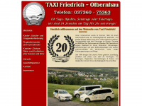 taxi-friedrich.de Webseite Vorschau