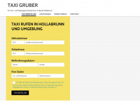 taxi-gruber.at Webseite Vorschau